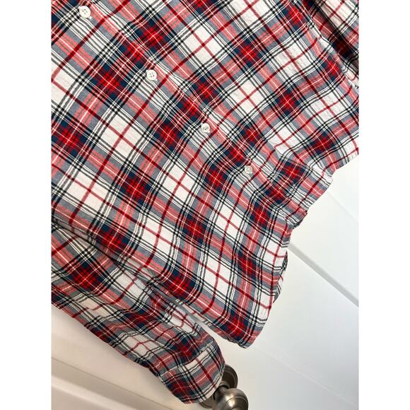 J. McLaughlin Women's Plaid Button Up Shirt Top Long Sleeves Multicolor Size 8 - Picture 4 of 10